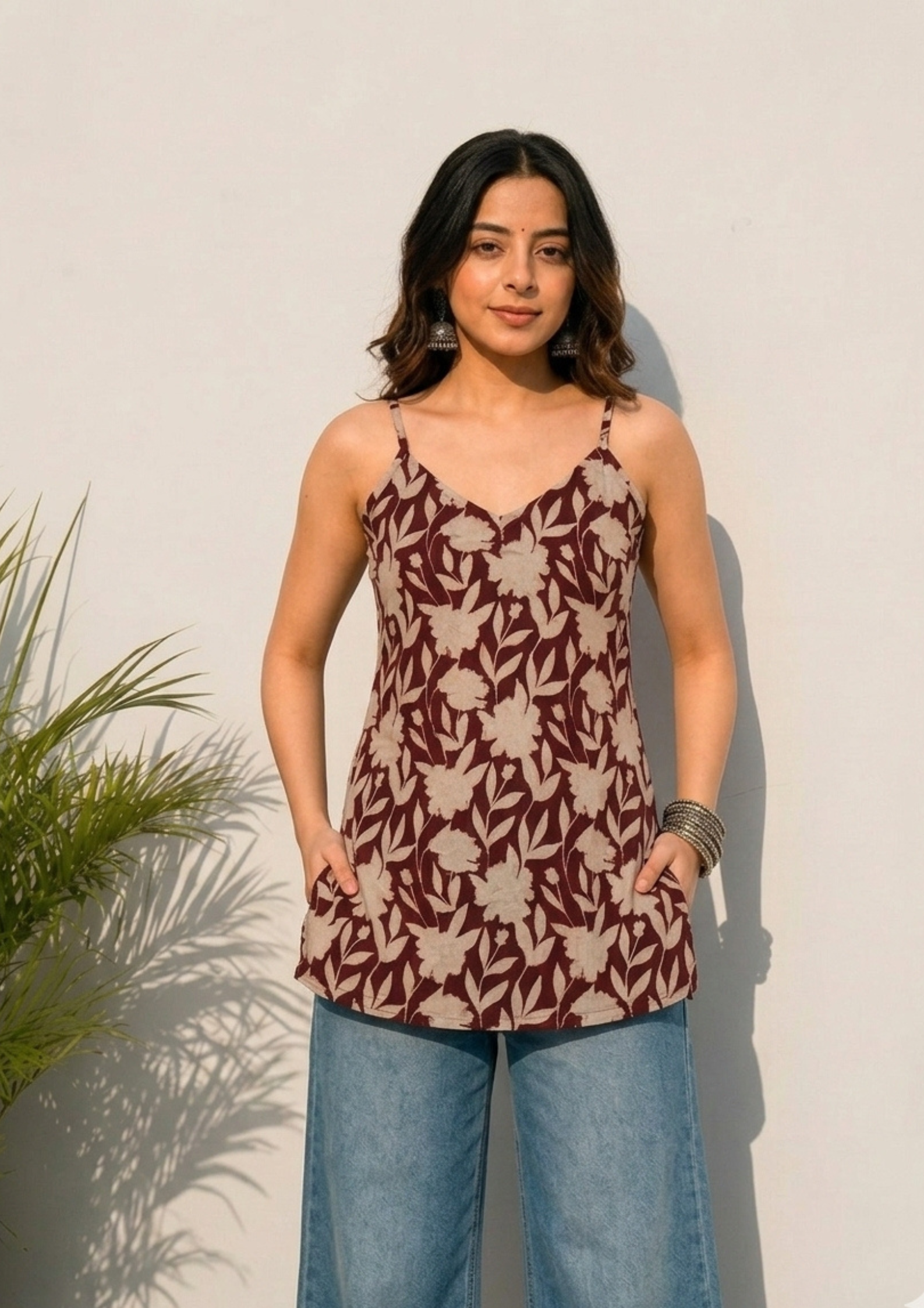 Women's Premium Cotton Short Kurti | Elegant Above Knee Length Printed Kurti for Casual & Daily Wear