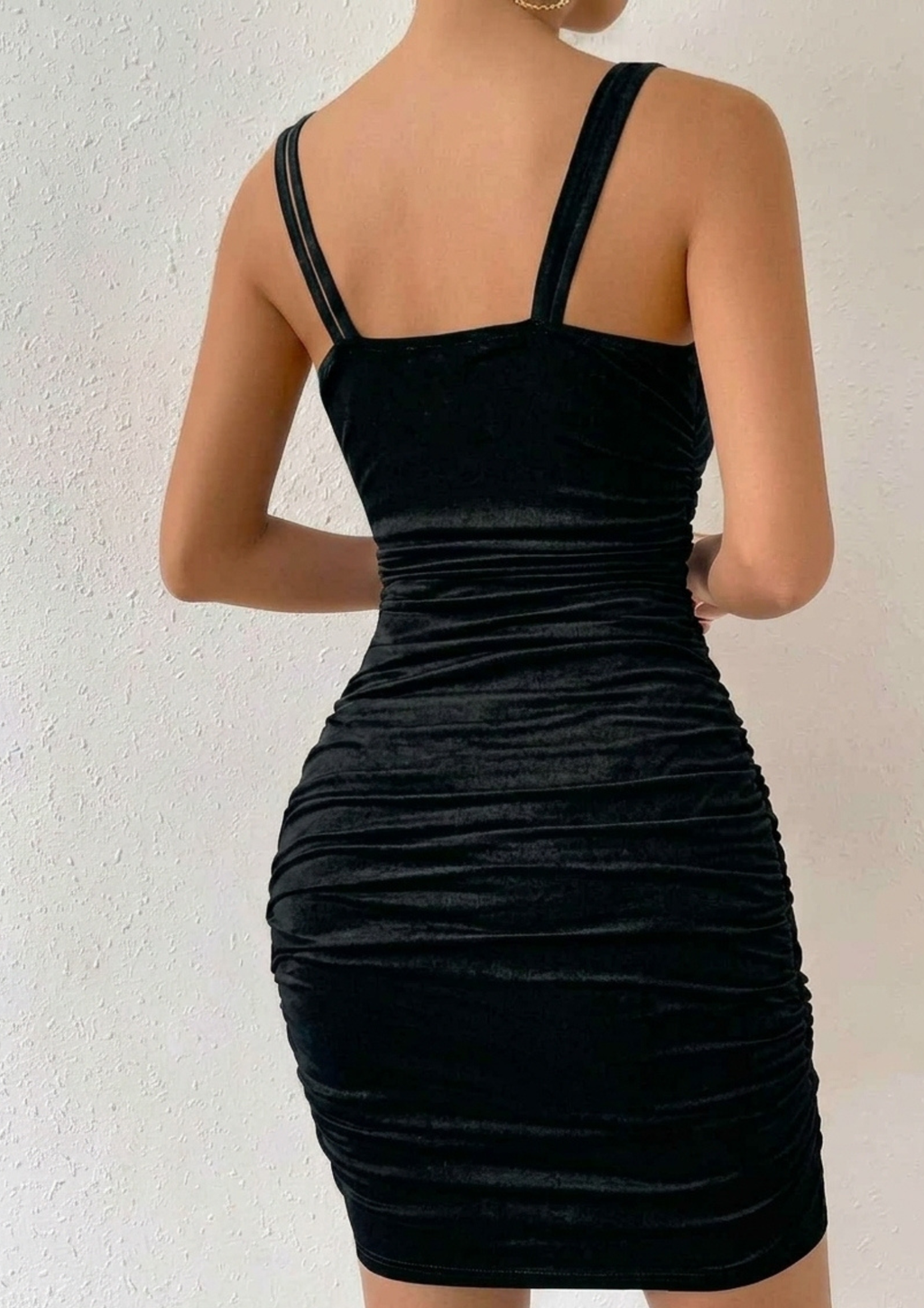 Magenta Magic Sleeveless Ruched Mini Bodycon Dress