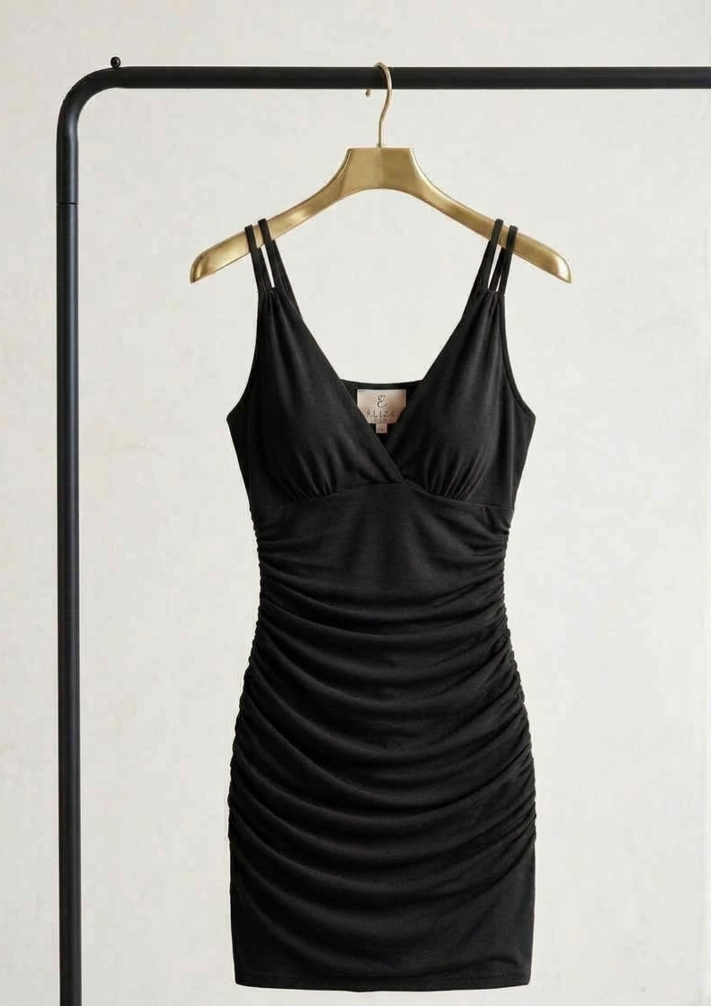 Magenta Magic Sleeveless Ruched Mini Bodycon Dress